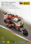 Programme cover of Sachsenring, 08/07/2012