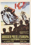 Programme cover of Sachsenring, 07/08/1938
