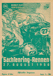 Programme cover of Sachsenring, 27/08/1950