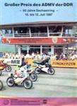 Programme cover of Sachsenring, 12/07/1987