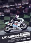 Programme cover of Sachsenring, 09/07/1989