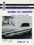 Programme cover of Sacramento Raceway, 15/04/1973