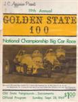 Programme cover of California State Fairgrounds, 28/09/1969