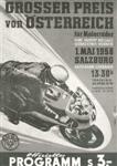 Programme cover of Salzburg-Liefering, 01/05/1958