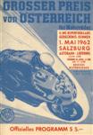Programme cover of Salzburg-Liefering, 01/05/1962