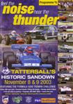 Programme cover of Sandown Raceway, 09/11/2003