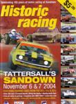Programme cover of Sandown Raceway, 07/11/2004