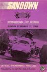 Programme cover of Sandown Raceway, 27/02/1966