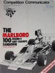 Programme cover of Sandown Raceway, 03/11/1974