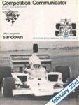 Programme cover of Sandown Raceway, 23/02/1975