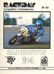 Programme cover of Sandown Raceway, 14/12/1980