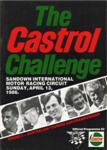 Programme cover of Sandown Raceway, 13/04/1986