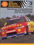 Programme cover of Sandown Raceway, 27/04/1997