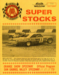 Programme cover of San Gabriel Valley Speedway, 21/04/1972