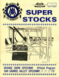 Programme cover of San Gabriel Valley Speedway, 23/06/1972
