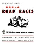 Programme cover of San Luis Obispo County Airport, 01/10/1961