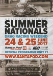 Programme cover of Santa Pod Raceway, 25/06/2017