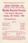 Programme cover of Santa Pod Raceway, 05/10/1969