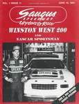 Programme cover of Saugus Speedway, 15/06/1991