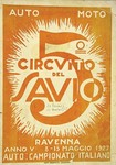 Programme cover of Savio, 15/05/1927