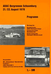 Programme cover of Schaumburg Hill Climb, 22/08/1976