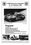 Programme cover of Schaumburg Hill Climb, 22/09/1985