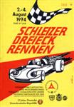 Programme cover of Schleizer Dreieck, 02/08/1974