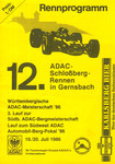 Programme cover of Schloßberg Hill Climb, 20/07/1986