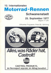 Programme cover of Schwanenstadt, 25/09/1977