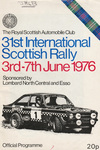 Programme cover of Scottish Rally, 1976