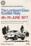 Programme cover of Scottish Rally, 1977