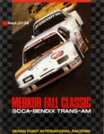 Programme cover of Sonoma Raceway, 28/09/1986