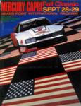Programme cover of Sonoma Raceway, 29/09/1985