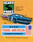 Programme cover of Sonoma Raceway, 21/09/1969