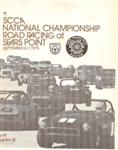 Programme cover of Sonoma Raceway, 07/09/1975