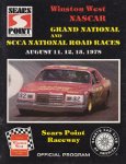 Programme cover of Sonoma Raceway, 13/08/1978