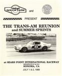 Programme cover of Sonoma Raceway, 02/07/1989