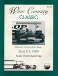 Programme cover of Sonoma Raceway, 03/06/1990