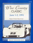 Programme cover of Sonoma Raceway, 02/06/1991