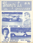 Programme cover of Shangri-La Speedway, 03/08/1974