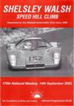 Programme cover of Shelsley Walsh Hill Climb, 14/09/2003