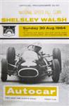 Programme cover of Shelsley Walsh Hill Climb, 30/08/1964