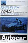 Programme cover of Shelsley Walsh Hill Climb, 11/06/1967