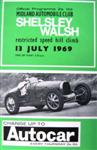 Programme cover of Shelsley Walsh Hill Climb, 13/07/1969