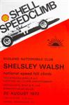Programme cover of Shelsley Walsh Hill Climb, 20/08/1972