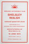 Programme cover of Shelsley Walsh Hill Climb, 10/06/1973