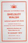 Programme cover of Shelsley Walsh Hill Climb, 19/08/1973