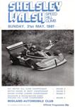 Programme cover of Shelsley Walsh Hill Climb, 31/05/1981