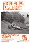 Programme cover of Shelsley Walsh Hill Climb, 05/07/1981