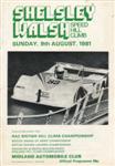 Programme cover of Shelsley Walsh Hill Climb, 09/08/1981